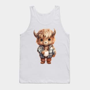 American Bison Wearing Pajamas Tank Top